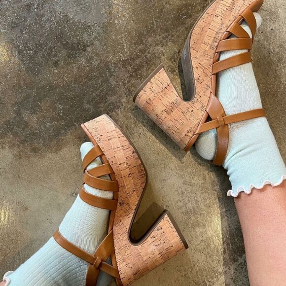 BRAND NEW INDIGO OPEN-TOE BLOCK HEEL SANDAL S2 - Picture 14 of 16